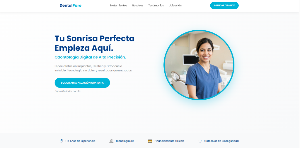 DentalPure Clinic Website